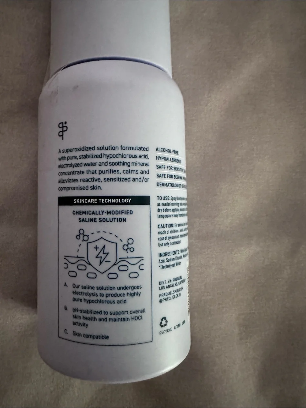Universal Skin Solution Facial Spray - White
